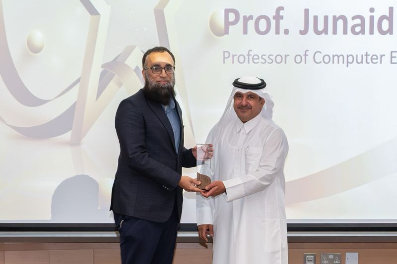 Receiving the College of Engineering Dean's Award for Excellence in Research, 2024